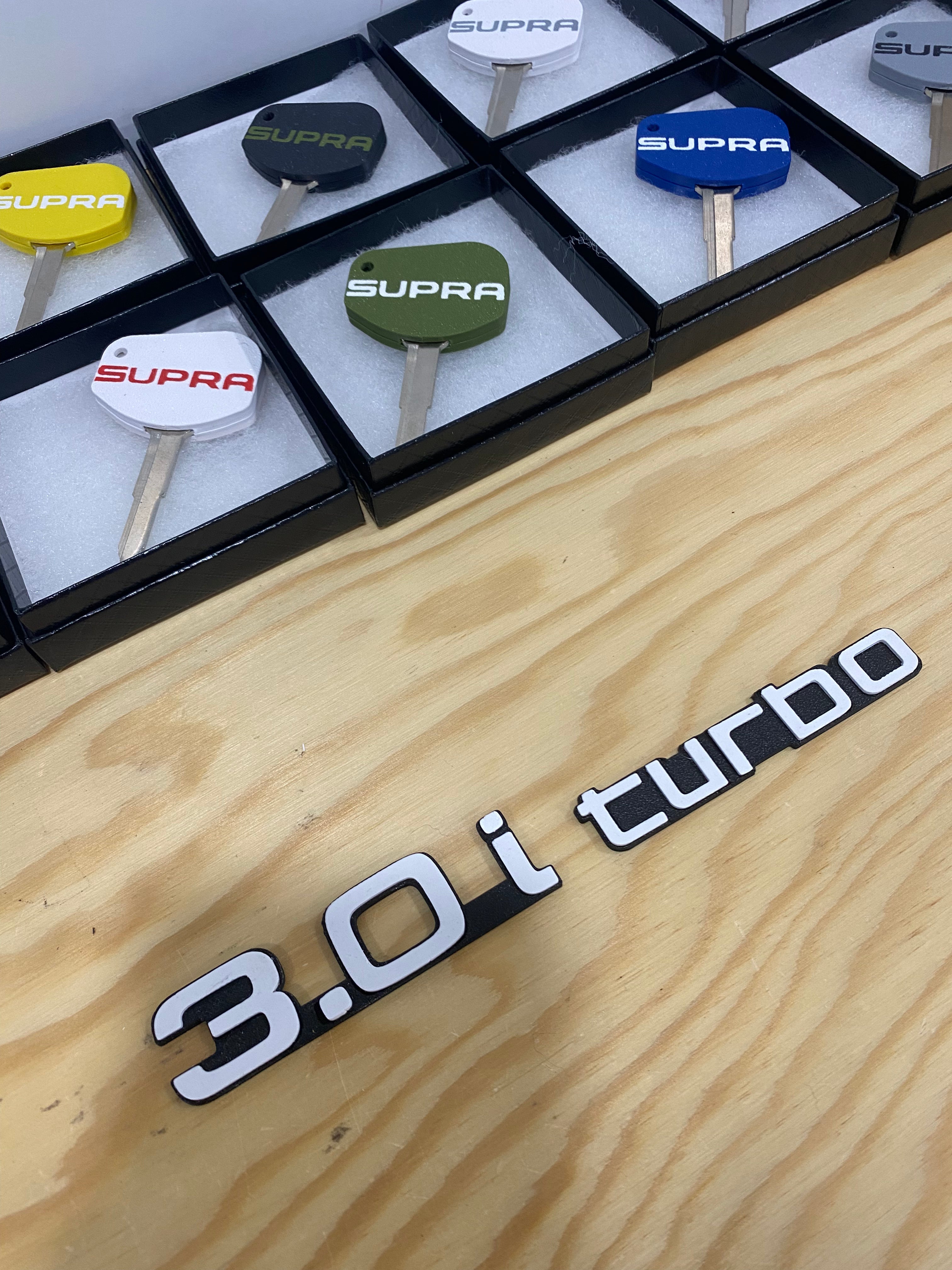 MK3 Supra - “3.0i turbo” emblem (Rear)